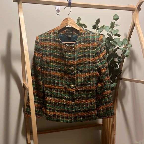 Vintage Epistle 100% Wool Tweed Blazer - Picture 1 of 4